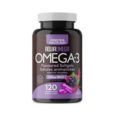 AquaOmega High DHA Flavoured Softgels