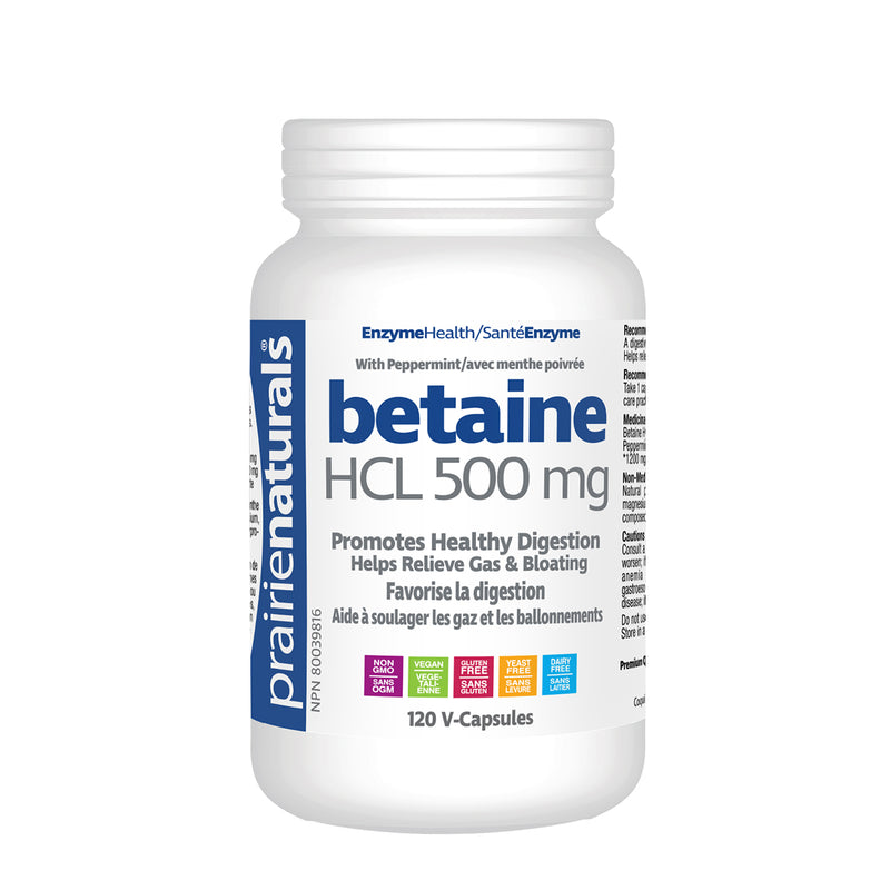 Prairie Naturals Betaine HCL - 500mg