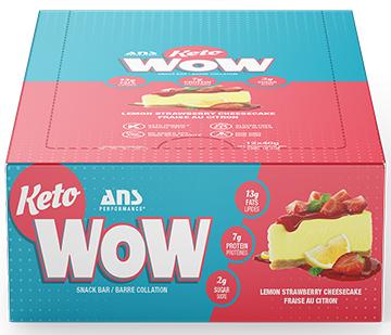 ANS Performance KetoWOW Bars - Lemon Strawberry Cheesecake