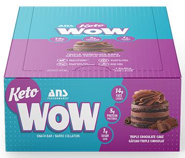 ANS Performance KetoWOW Bars - Triple Chocolate Cake